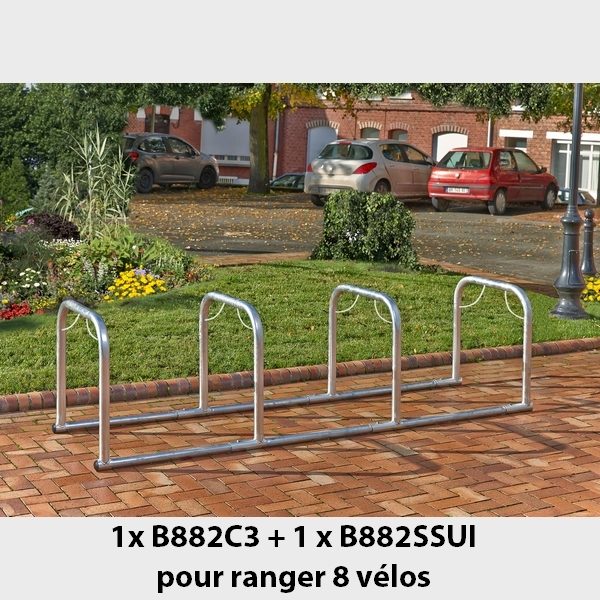 Arceau simple range vélo - Mottez B883VGA & B884VGA